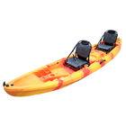 LLDPE Sit On Top Plastic Kayak 600 Lb Capacity Double Seat 2 Person Tandem Fishing