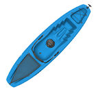 275 Lbs One Person Sit On Top Canoe LLDPE Plastic Single Seat Fishing Kayak
