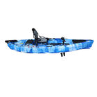 single sit on top fishing kayak pedal drive LLDPE 3m pedal kayak with aluminum seat