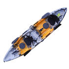 Plastic Tandem Fishing Kayak 2 Person Sit On Top Canoe 8 Degree 4.5MM