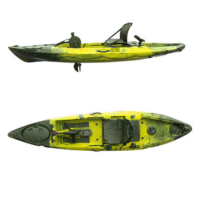 HDPE Sit On Fishing Pedal Kayaks Boats Single People 3 Years 180kgs