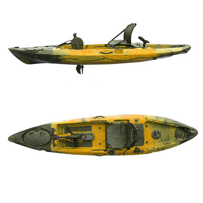 HDPE Sit On Fishing Pedal Kayaks Boats Single People 3 Years 180kgs